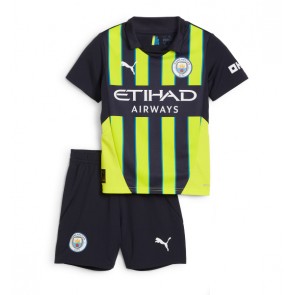 Manchester City Gostujuci Dres za Dječji 2024-25 Kratak Rukavima (+ kratke hlače)